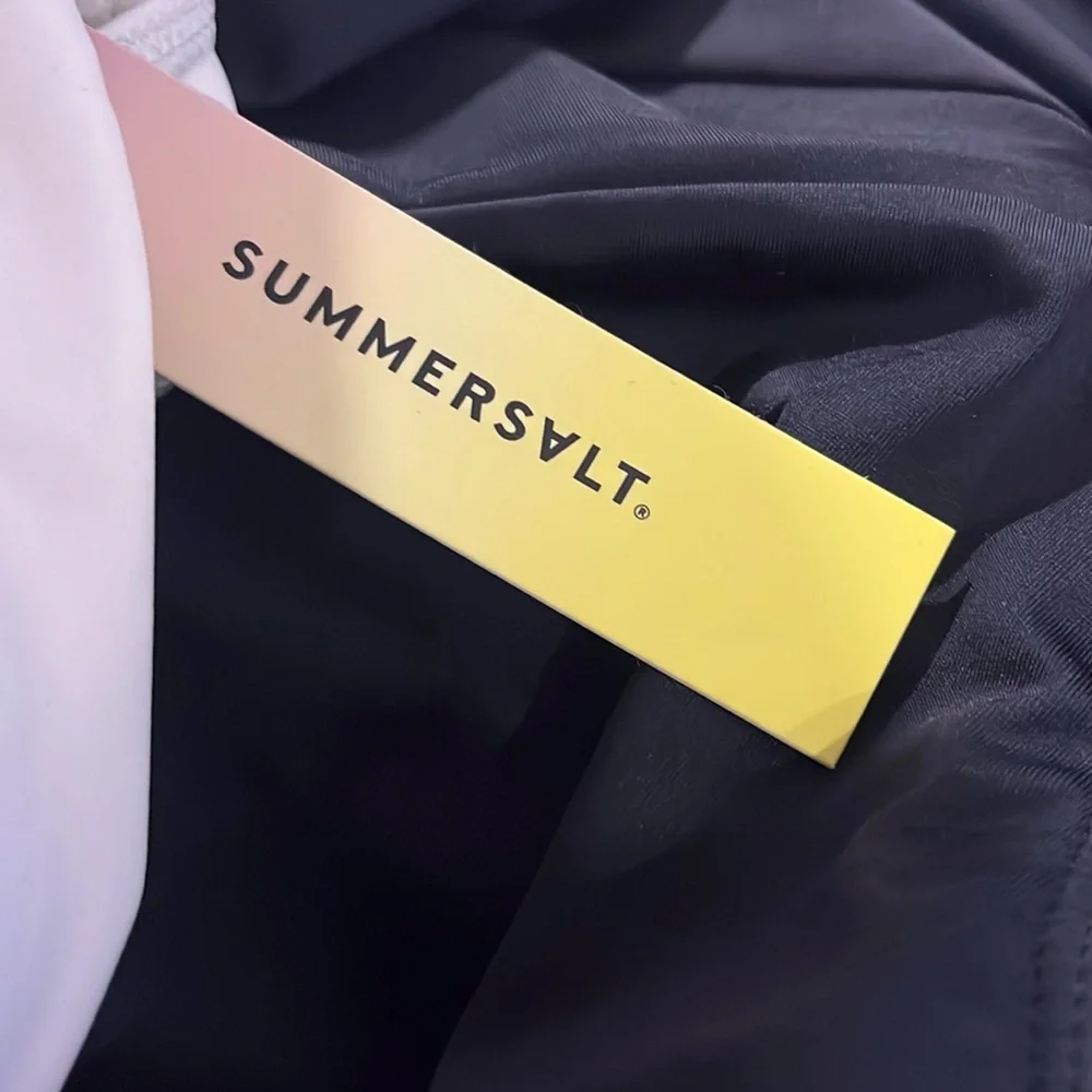 Summersalt White and Black One Piece Swimsuit, New - Picture 6 of 6